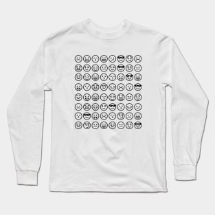 different face Long Sleeve T-Shirt